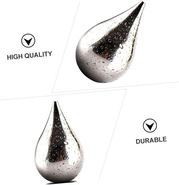 Water Drop Ice Tartar Set Large Ice Cube Mold for Beer Stainless Steel for Whiskey Vodka - Image 2