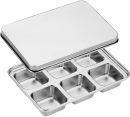 Ice Cube Trays Stainless Steel Ice Cube Mold Lid Home Accessory for Summer Cocktails