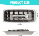 Stainless Steel Ice Cube Trays for Freezer - 18-Slot Metal Ice Trays with Easy Release Handle | Detachable & Dishwasher Safe Ice Cube Molds for Bars, Kitchens, Cocktails
